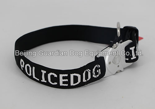 Police Dog Alloy Collar POLICE DOG